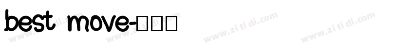 best move字体转换